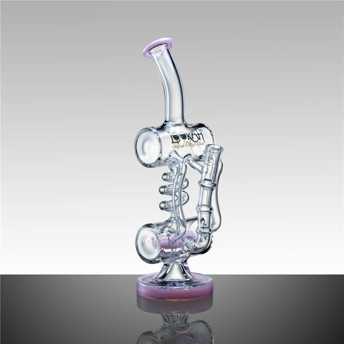 Lookah Glass Lookah Glass - 13' Unique Glass Waterpipe With Double Barrel Recycler Perc Lookah Glass Lookah Glass - 13' Unique Glass Waterpipe With Double Barrel Recycler Perc