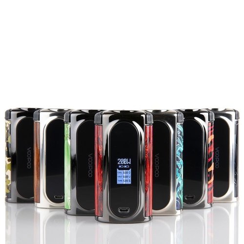 Voopoo VooPoo Vmate Pewter Frame 200W TC Box Mod Voopoo VooPoo Vmate Pewter Frame 200W TC Box Mod