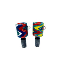 14mm Male Glass WigWag Bowl