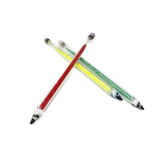 Glass Dab Tool - Glitter Filled Pencil Glass Dab Tool - Glitter Filled Pencil