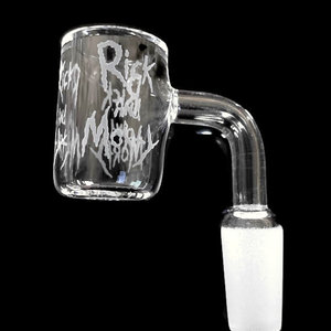 Production Quartz Quartz Etched Banger 14mm Male - R&M