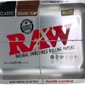 RAW RAW Silver Rolling Tray - Large