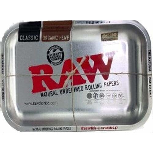 RAW RAW Silver Rolling Tray - Large