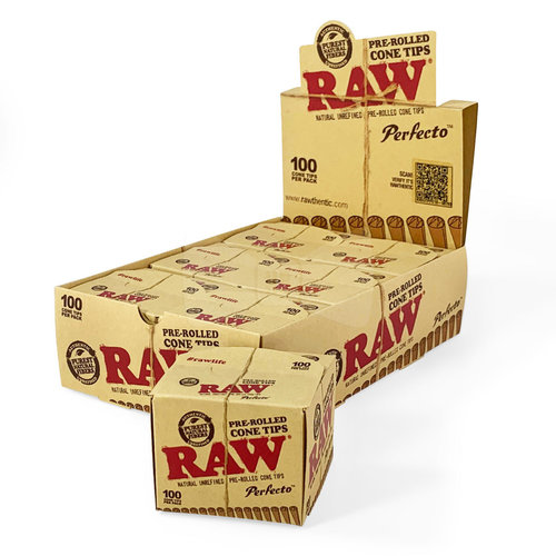 RAW Raw Cone Perfecto Pre-Rolled Tips - 100 pack RAW Raw Cone Perfecto Pre-Rolled Tips - 100 pack