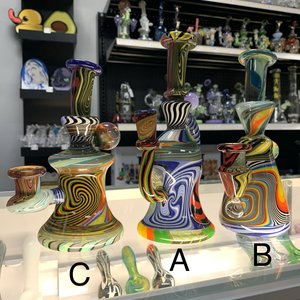 Wisco Kid Chaos Wig Wag Recycler Banger Hanger Rig by The Wisco Kid Glass