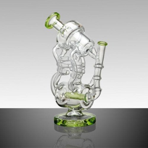Lookah Glass Lookah Glass - 11' Double Coil Design Dual Chamber Glass Water Pipe With Inline Perc Lookah Glass Lookah Glass - 11' Double Coil Design Dual Chamber Glass Water Pipe With Inline Perc