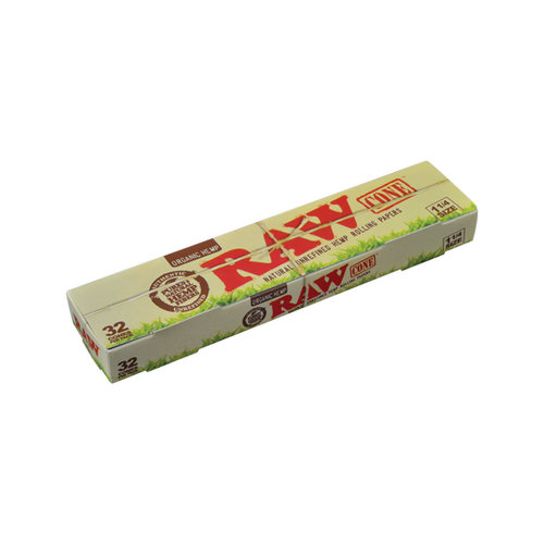 RAW RAW Classic Organic Hemp Pre-Roll Cones 32pc RAW RAW Classic Organic Hemp Pre-Roll Cones 32pc