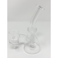 Mini Quartz Beaker with Built in Reactor Banger