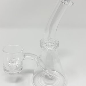 Production Quartz Mini Quartz Beaker with Built in Reactor Banger Production Quartz Mini Quartz Beaker with Built in Reactor Banger