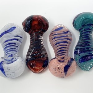 Large Swirl Glass Hand Pipe