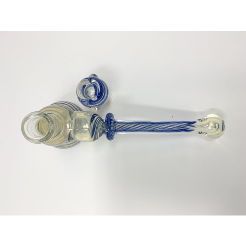 Large Glass Bubbler Hand Pipe with Removable Bowl Large Glass Bubbler Hand Pipe with Removable Bowl