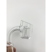 4mm Thick Quartz Banger with Slitted Insert Cup