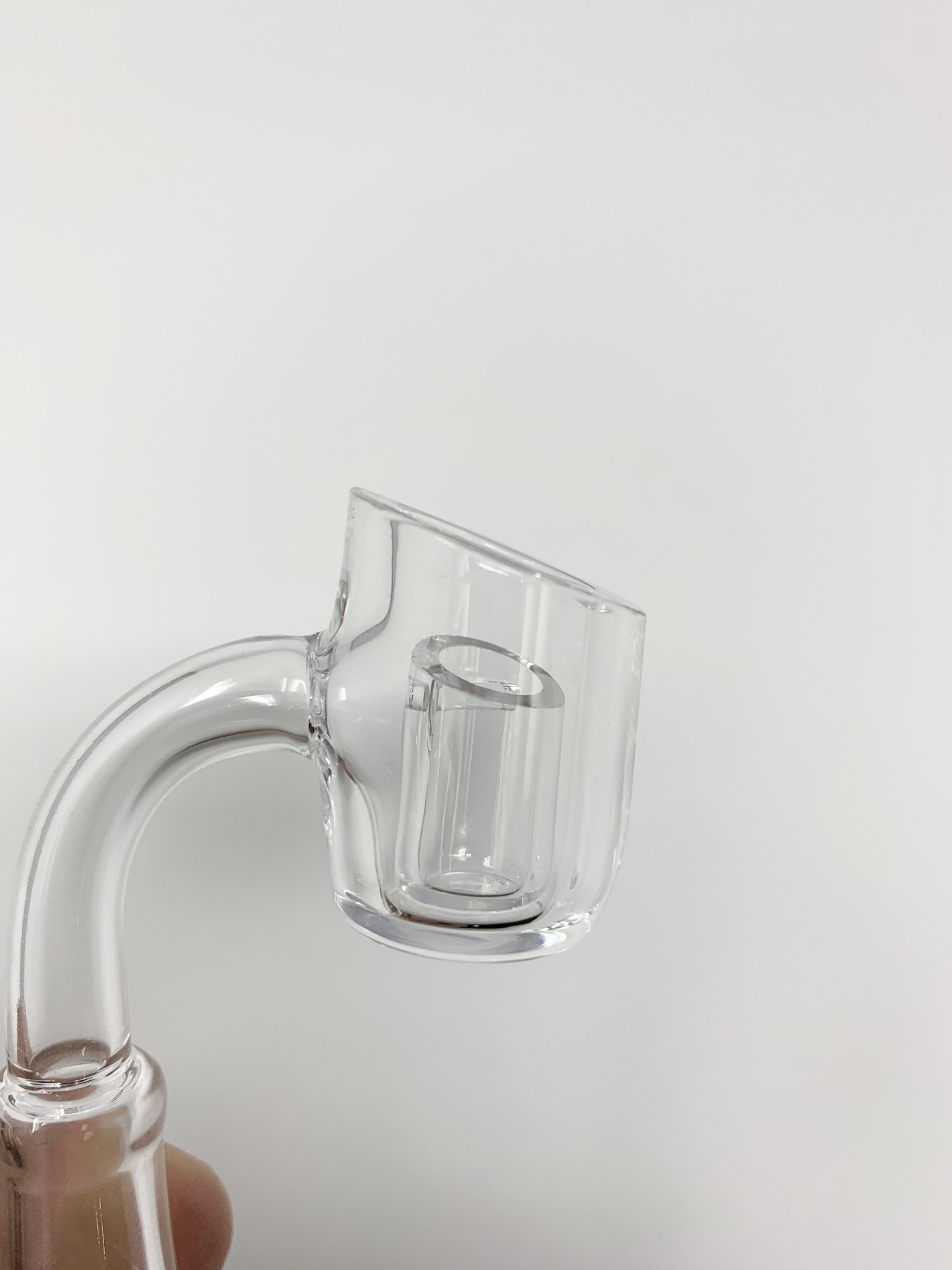 4mm Thick Quartz Banger with Slitted Insert Cup Damokee Vapor