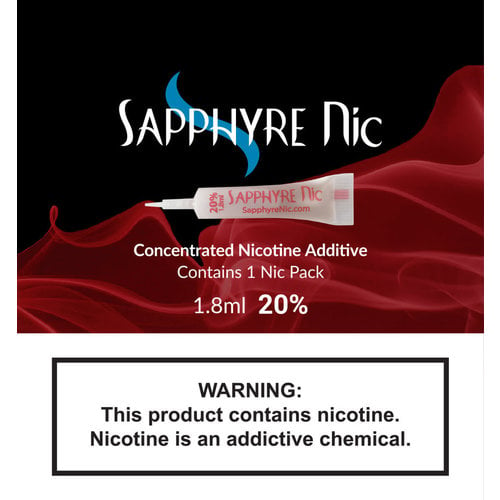 Sapphyre Nic Sapphyre Nic Unflavored Nicotine Additive 1.8ML 20%