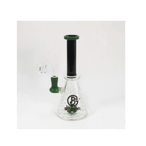 BG Mom Big B Mom Glass Water Beaker Banger Hanger With Circle Perc - 9 Inches Assorted Colors BG Mom Big B Mom Glass Water Beaker Banger Hanger With Circle Perc - 9 Inches Assorted Colors
