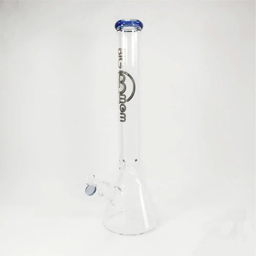 BG Mom Big B Mom Glass Water Pipe Beaker With Diffused Downstem - 18 Inches Assorted Colored Lip BG Mom Big B Mom Glass Water Pipe Beaker With Diffused Downstem - 18 Inches Assorted Colored Lip