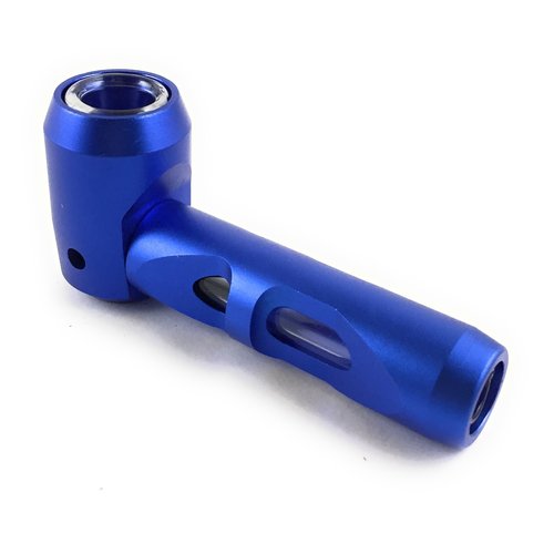 Glass And Metal Hybrid Pipe 4 Inches - Assorted Colors Glass And Metal Hybrid Pipe 4 Inches - Assorted Colors