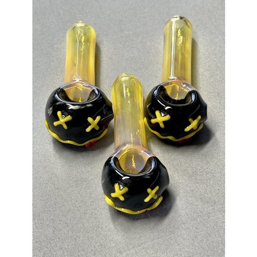 Ottone Glassworks Ottone Glassworks Custom Hand Pipe - CrazyFace Ottone Glassworks Ottone Glassworks Custom Hand Pipe - CrazyFace