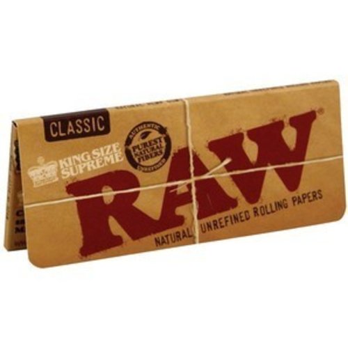 RAW RAW CLASSIC KING SIZE SUPREME CREASELESS ROLLING PAPERS