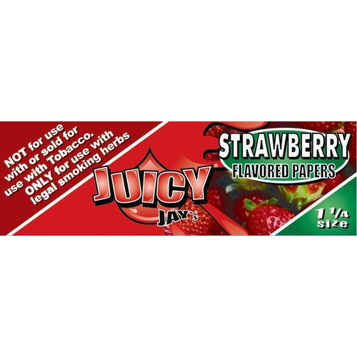 Juicy Jays JUICY JAYS STRAWBERRY 1 1/4 ROLING PAPERS
