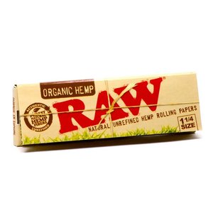 RAW RAW *ORGANIC HEMP* PAPERS ROLLING PAPERS 1 1/4