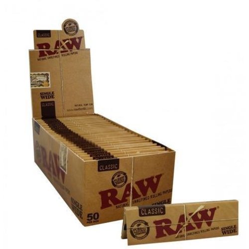 RAW RAW CLASSIC PAPERS SINGLE WIDE ROLLING PAPERS RAW RAW CLASSIC PAPERS SINGLE WIDE ROLLING PAPERS