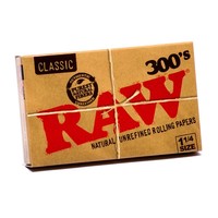 RAW CLASSIC 300'S BLOCK ROLLING PAPERS 1 1/4