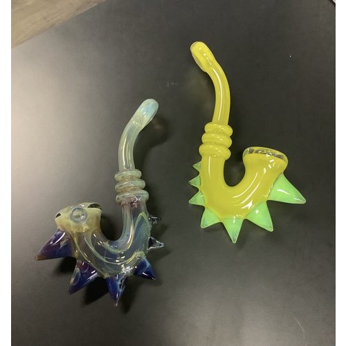 Handmade Spiked Sherlock Pipe - Assorted Colors