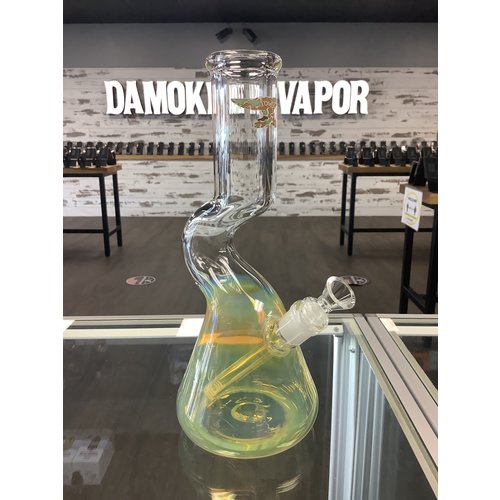SolidGlass Hand-Blown Curved Neck Fumed Waterpipe SolidGlass Hand-Blown Curved Neck Fumed Waterpipe