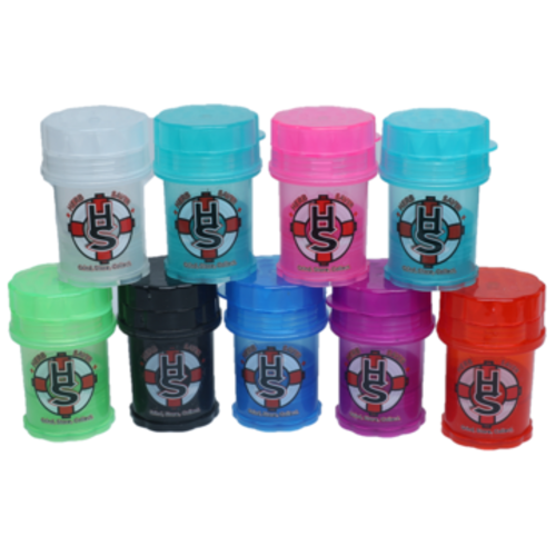 HS HerbSaver MINI 4-Piece Grinder w/ Storage - Assorted Colors HS HerbSaver MINI 4-Piece Grinder w/ Storage - Assorted Colors