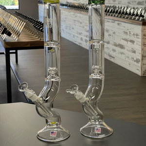 Hydros HYDROS USA Made Waterpipe- 17" Shorty Curved Base Hydros HYDROS USA Made Waterpipe- 17" Shorty Curved Base