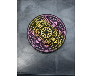 Moodmats MoodMats - Sunset Grid Dab Mat - Damokee Vapor