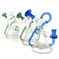 AFM Glass 8" Unicorn Recycler - Assorted Colors
