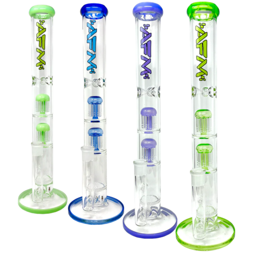 AFM Glass AFM Glass Triple Perc 21" Straight Tube - Assorted Colors