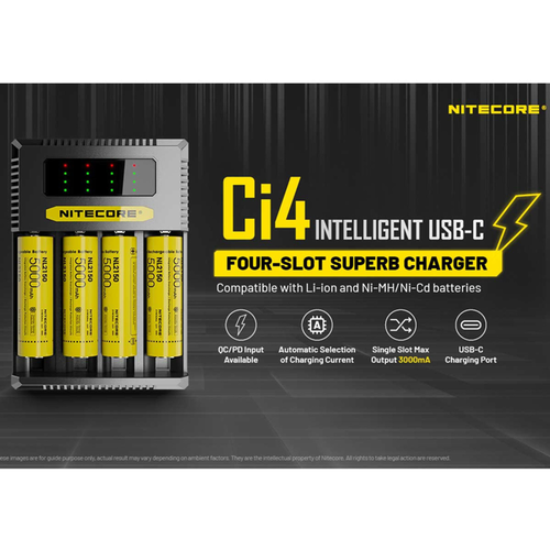 Nitecore Ci4 Intelligent USB-C Four Slot Charger