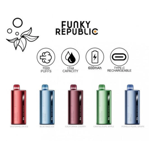 Funky Republic Ti7000 Disposable - Funky Republic Ti7000 Disposable -