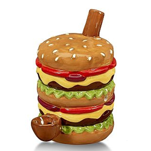 Cheese Burger Ceramic Pipe By Fashioncraft