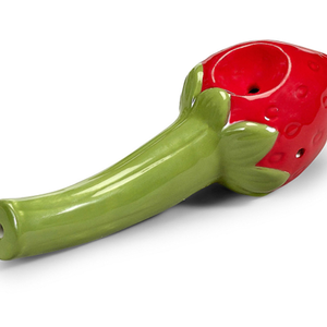 Mini Strawberry Ceramic Pipe By Fashioncraft Mini Strawberry Ceramic Pipe By Fashioncraft
