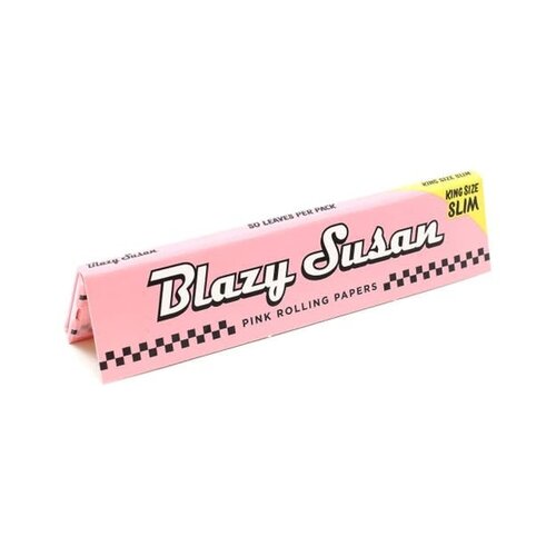 Blazy Susan Pink Rolling Papers - King Slim Size