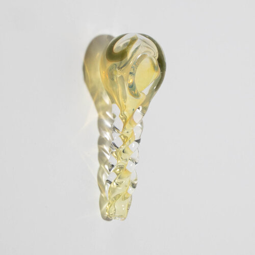 Small Glass Hand Pipe - Twisted Spiral