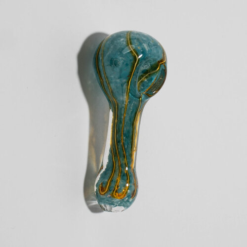 Small Glass Hand Pipe - Assorted Color Swirls & Stripes