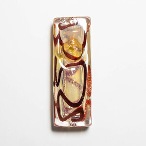 Large Glass Hand Pipe - Assorted Color Block