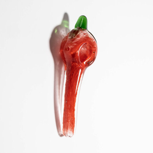 Large Glass Hand Pipe - Chili Pepper - Assorted