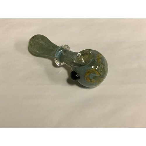 Medium Glass Hand Pipe - Assorted Colors w/ Single Ring