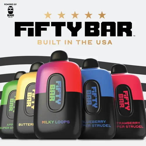 Fifty Bar 6500 Disposable Black -