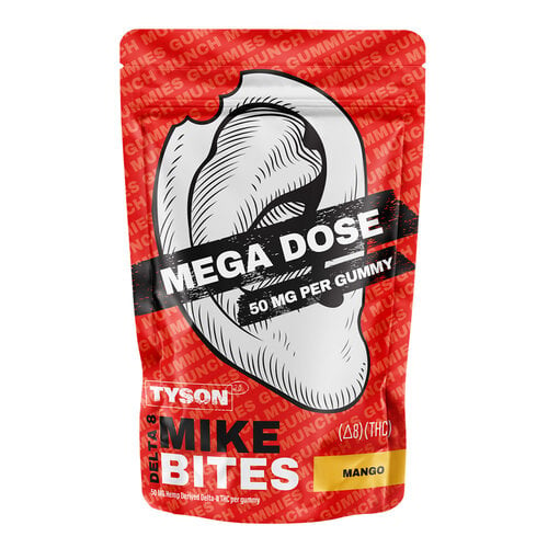 Tyson TYSON 2.0 Mike Bites Mega Dose Delta 8 THC Gummies 1000MG