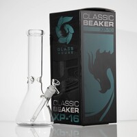 5mm Thick 12" Glass Beaker Water Pipe