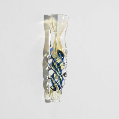 Glass Chillum - Colored Swirl Glass Chillum - Colored Swirl