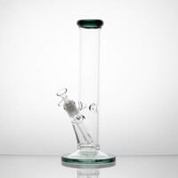9mm Thick 12" Glass Straight Tube Water Pipe
