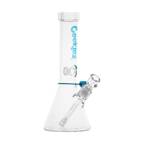 Cookies Cookies Glass Classic Beaker Waterpipe - Blue Cookies Cookies Glass Classic Beaker Waterpipe - Blue